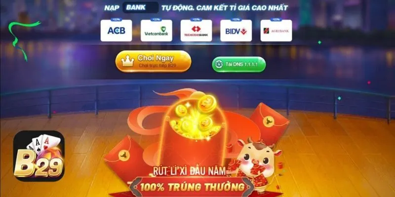 Rút tiền B29 1 B29 đã liên kết với nhiều ngân hàng lớn nhỏ trong nước